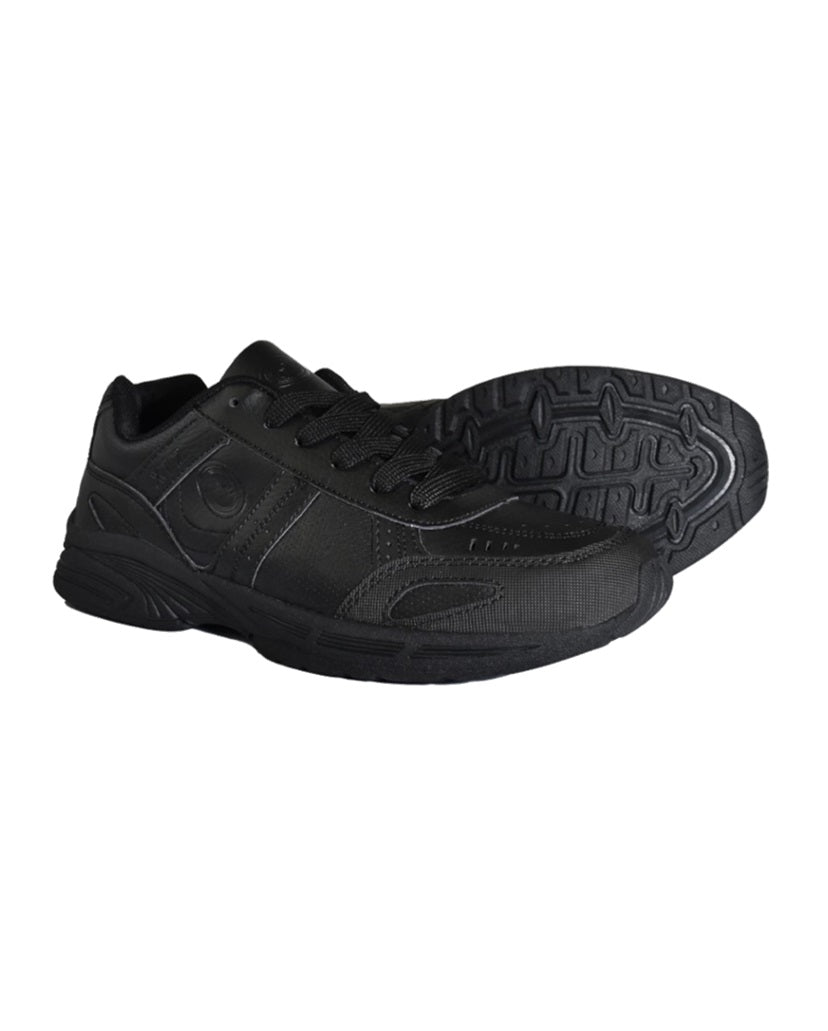 a pair of OPTIMUM X17 School Trainer Lace up Black