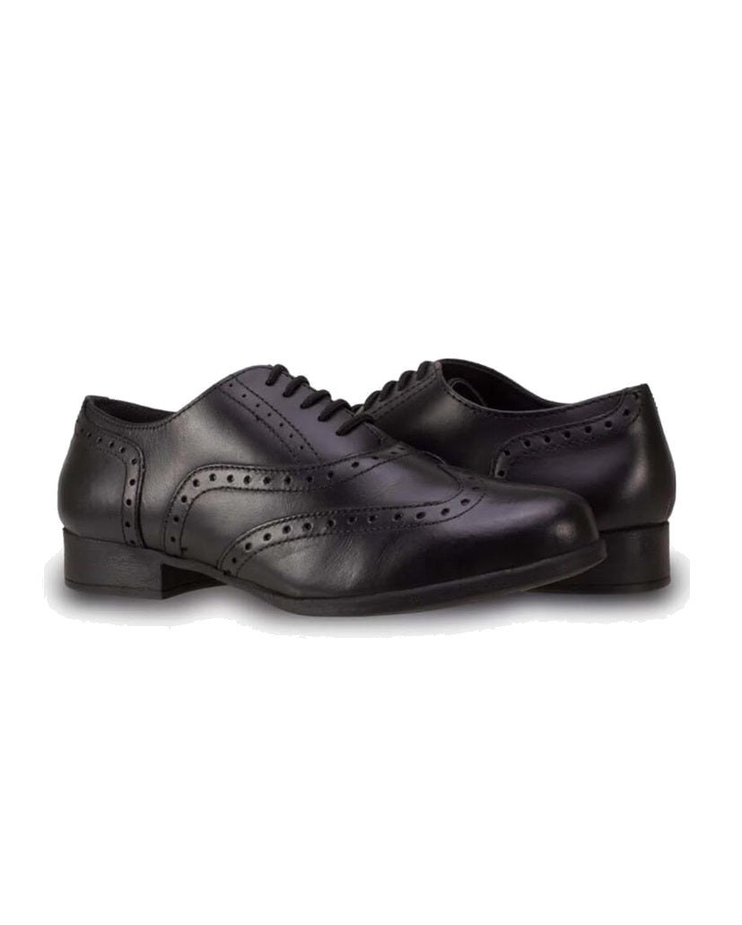 Heeled 2024 brogues black