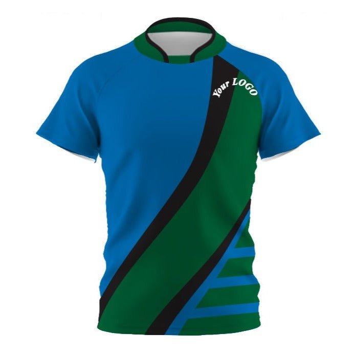 Customised, Personalised Sublimated Rugby Short Sleeve shirts in various colours with your club's logo