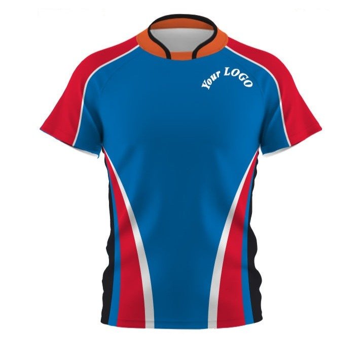 Customised, Personalised Sublimated Rugby Short Sleeve shirts in various colours with your club's logo