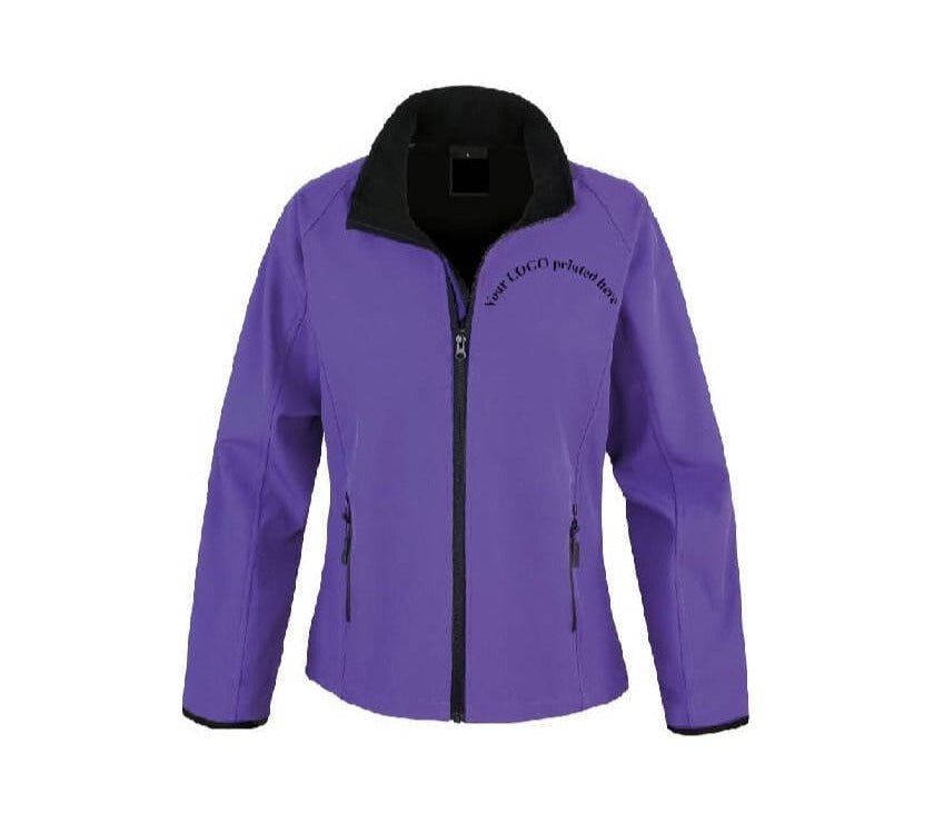 softshell jacket with slim fitted waist