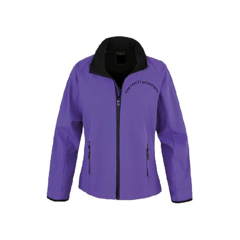 softshell jacket with slim fitted waist